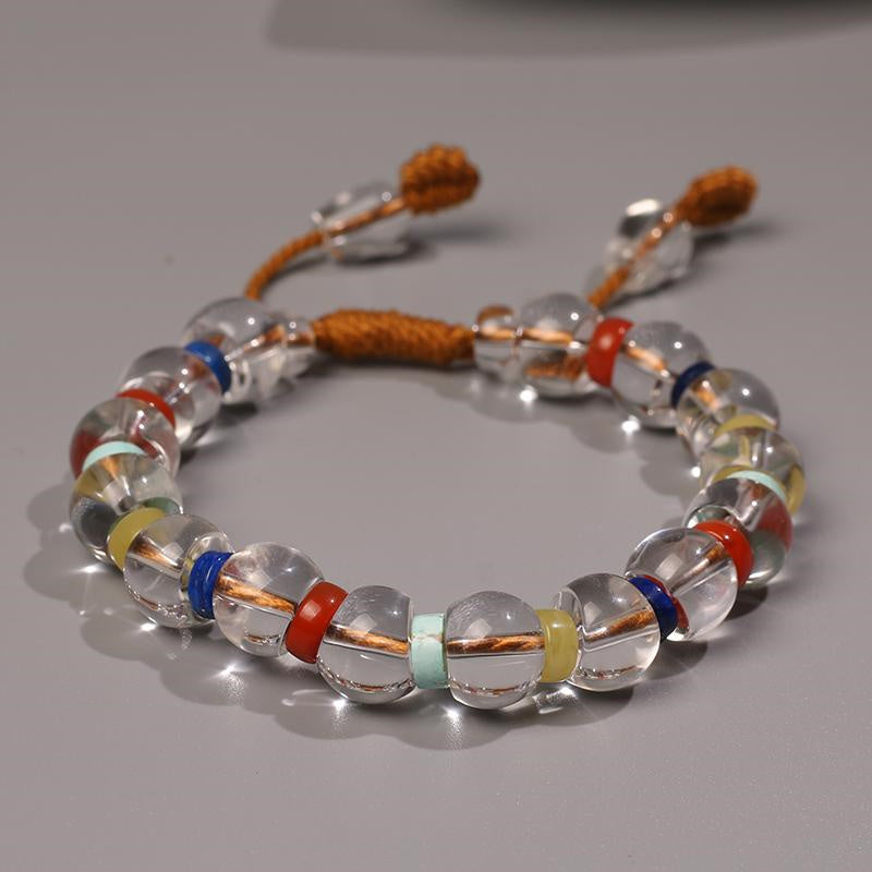 Compansion White Crystal Bracelet