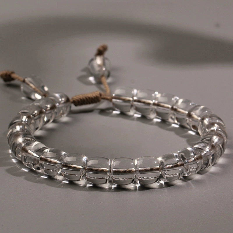 Compansion White Crystal Bracelet