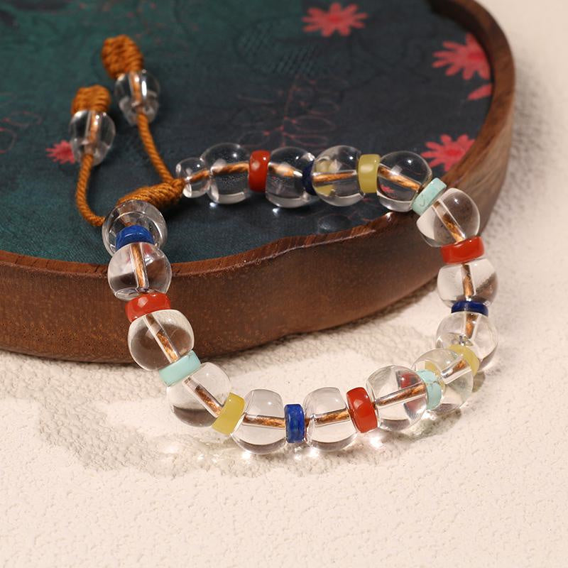 Compansion White Crystal Bracelet