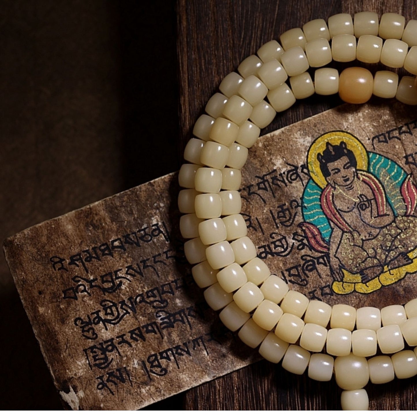 Handmade Tibetan Mala Beads Bracelet for Meditation & Healing